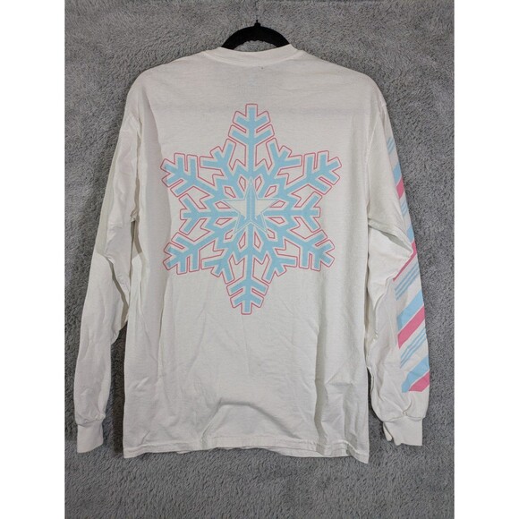 Jeffree Star Medium Long Sleeve White Shirt Snowflake 2020 Exclusive - Picture 5 of 7